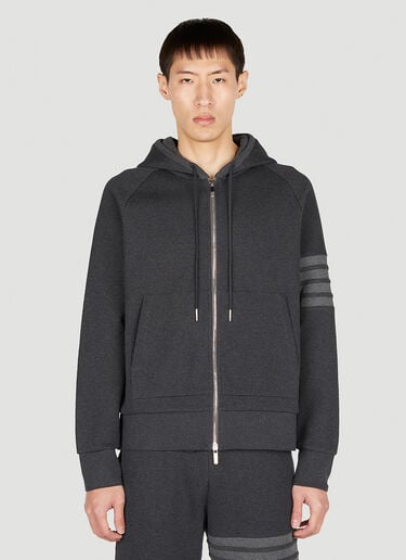 래글런 소매 집업 후드 스웨트셔츠 Thom Browne 래글런 소매 집업 후드 스웨트셔츠 다크 그레이 thb0151004