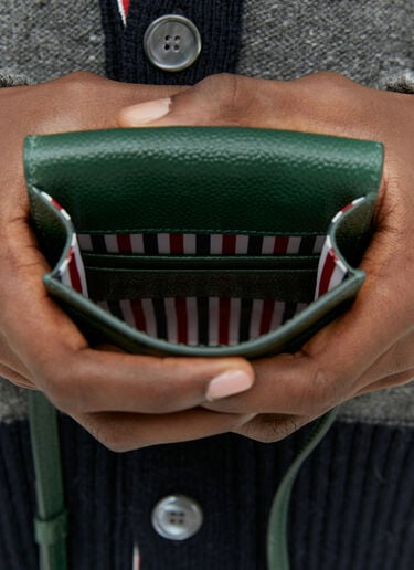 Thom Browne 4-바 크로스바디 폰 홀더 그린 thb0154008