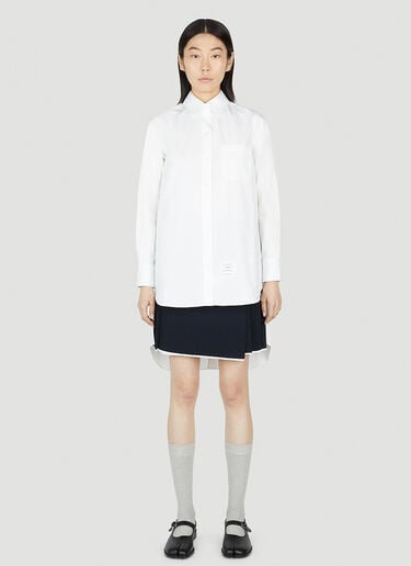 스플릿 백 셔츠 Thom Browne 스플릿 백 셔츠 화이트 thb0251016