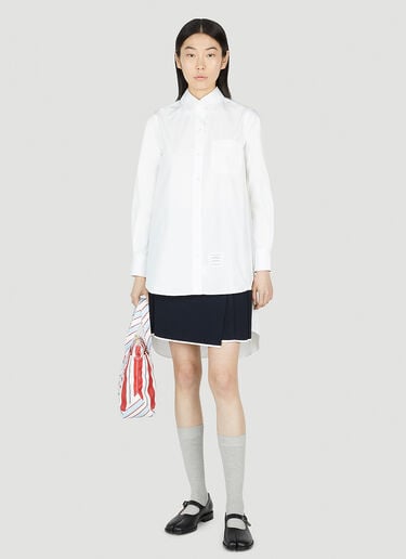 스플릿 백 셔츠 Thom Browne 스플릿 백 셔츠 화이트 thb0251016