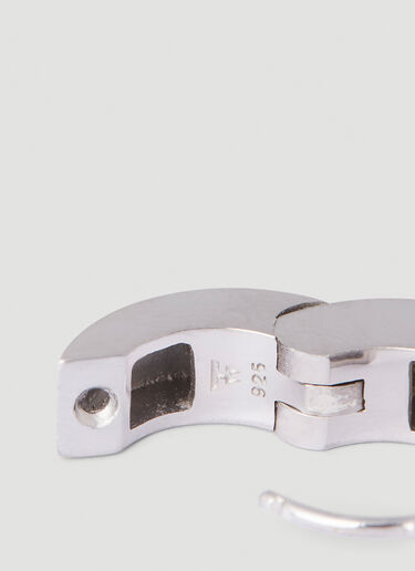 Arch Hoop Satin Small Earrings Tom Wood Arch Hoop Satin Small Earrings Silver tmw0251002