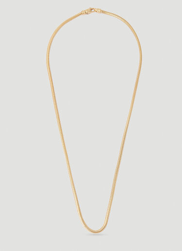 Snake Chain Necklace Tom Wood Snake Chain Necklace Gold tmw0351014