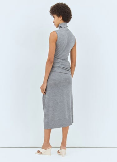 Draped Knit Dress TOTEME Draped Knit Dress Grey tot0258003