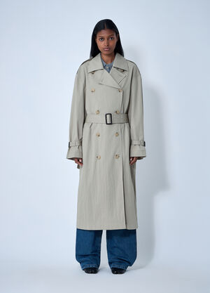TOTEME Crisp Summer Trench Coat Beige tot0261042