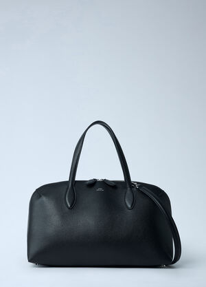 TOTEME Medium Leather Day Handbag Black tot0262013
