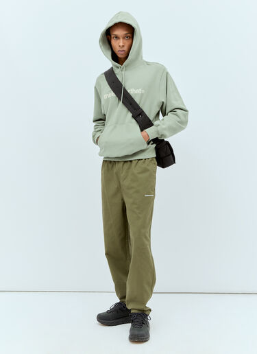 thisisneverthat® Logo Print Hooded Sweatshirt Green tsn0156012