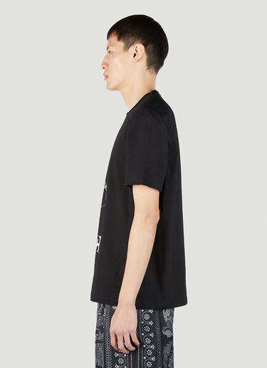 Graphic Print T-Shirt Versace Graphic Print T-Shirt Black ver0151017