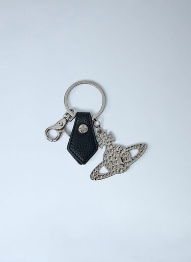 Vivienne Westwood Hammered Orb Keyring Black vvw0161016