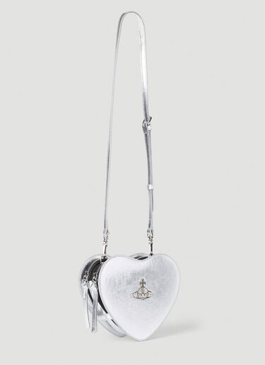 Vivienne Westwood Louise Heart Shoulder Bag Silver vvw0251057