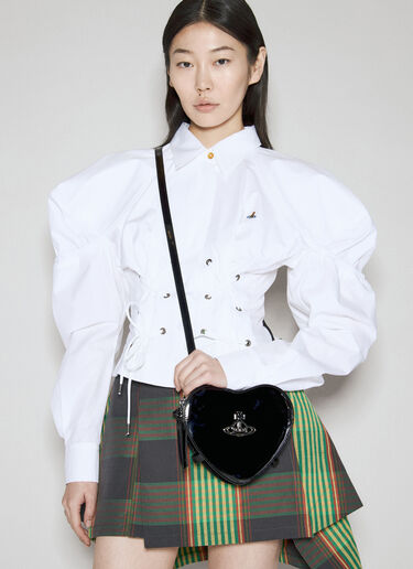 Vivienne Westwood 루이스 하트 크로스바디 백 블랙 vvw0255010