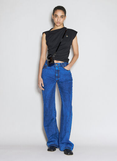Vivienne Westwood 헤보 티셔츠 블랙 vvw0255035