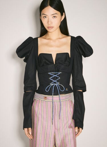 Feba Crop Top Vivienne Westwood Feba Crop Top Black vvw0257031