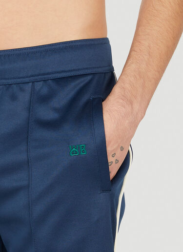 Logo Embroidery Track Pants Wales Bonner Logo Embroidery Track Pants Blue wbn0152002