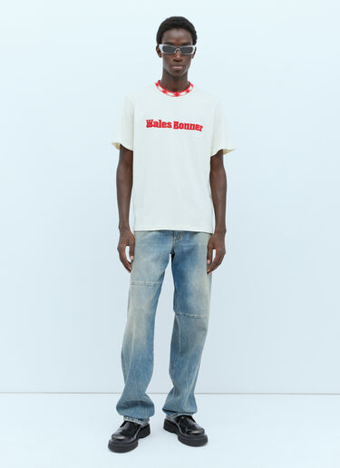Wales Bonner Logo Embroidery T-Shirt White wbn0154007