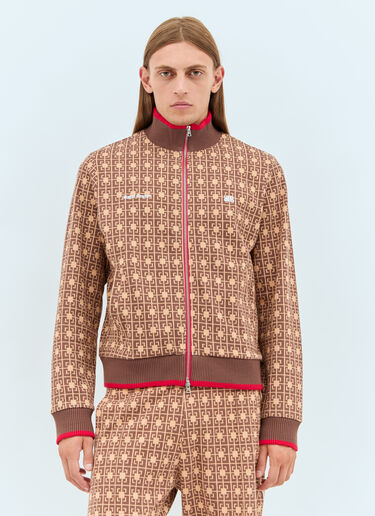 Power Track Sweatshirt Wales Bonner Power Track Sweatshirt Brown wbn0158003