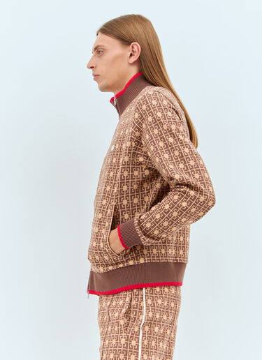 Power Track Sweatshirt Wales Bonner Power Track Sweatshirt Brown wbn0158003