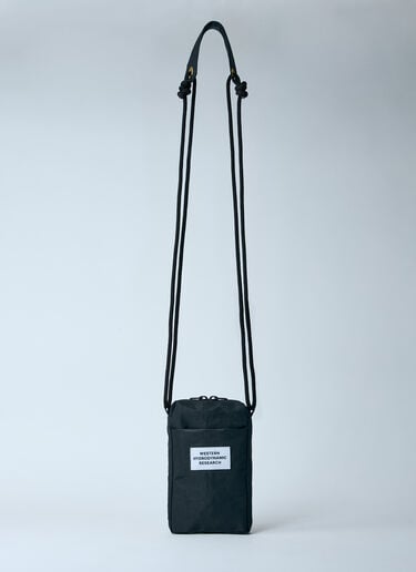 Western Hydrodynamic Research Logo Patch Sling Crossbody Bag Black whr0156012
