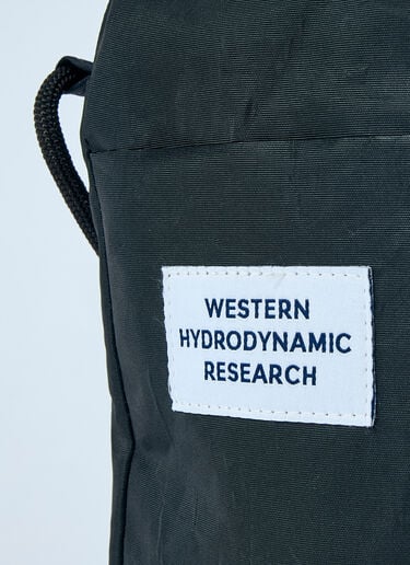 Western Hydrodynamic Research Logo Patch Sling Crossbody Bag Black whr0156012