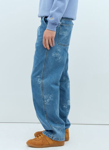 Carhartt WIP 印花牛仔裤 蓝色 wip0157001