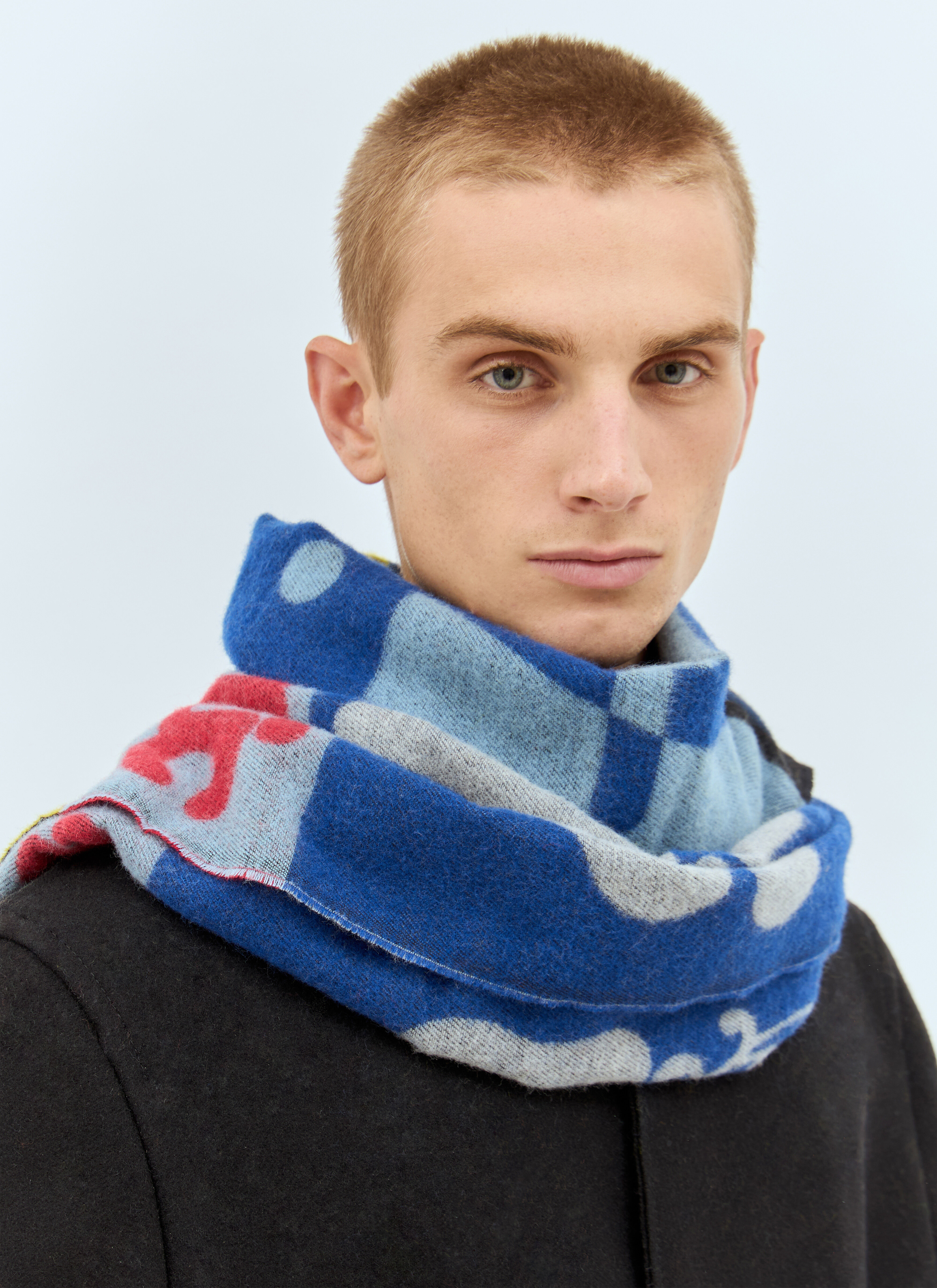 Walter Van Beirendonck マフラー ウール100% Walter Van Beirendonck Men's' Alowa Scarf in Multicolour
