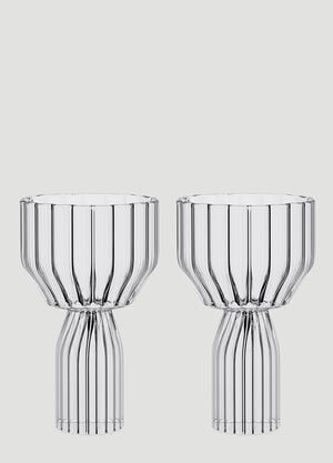 Fferrone Design Set of Two Margot Water Goblets Transparent wps0644561