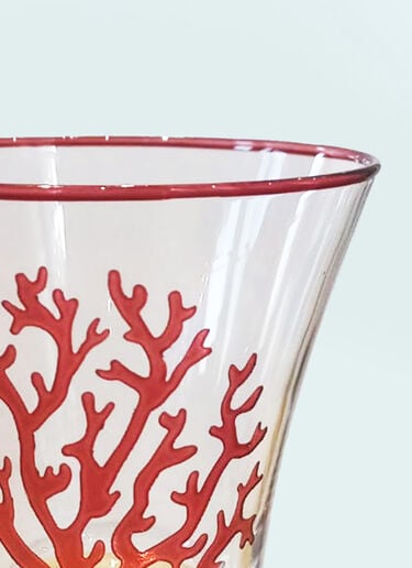 Les-Ottomans Set Of Four Coral Glasses Clear wps0691544