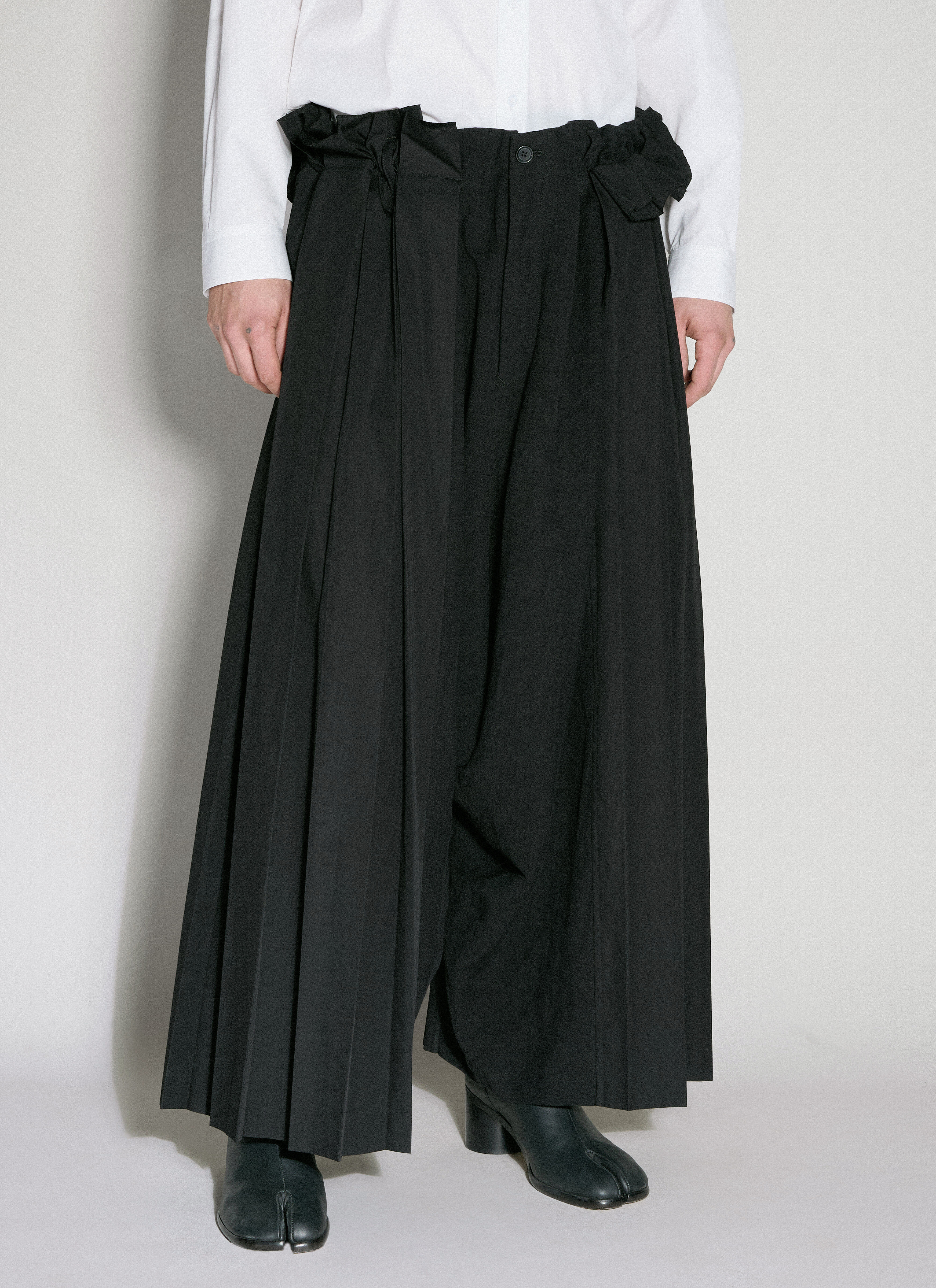 パンツ Yohji Yamamoto Wide Sarouel Pants Yohji Yamamoto POUR HOMME Sarouel Pleats Pants （Black