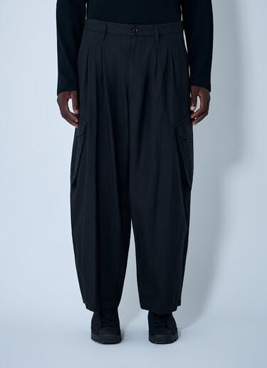 12턱 워크 팬츠 Yohji Yamamoto 12턱 워크 팬츠 블랙 yoy0162001