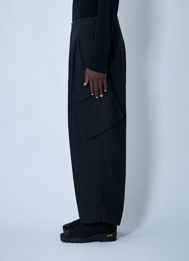 12턱 워크 팬츠 Yohji Yamamoto 12턱 워크 팬츠 블랙 yoy0162001