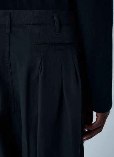12턱 워크 팬츠 Yohji Yamamoto 12턱 워크 팬츠 블랙 yoy0162001