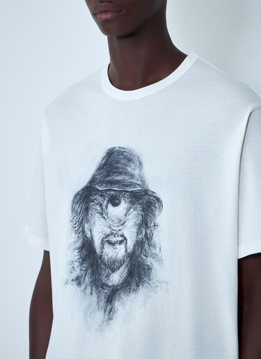 Yohji Yamamoto Logo Motif T-Shirt White yoy0162008
