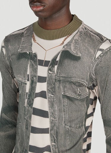 Y/Project x Jean Paul Gaultier Trompe L'Oeil Jacket Top Khaki ypg0152005