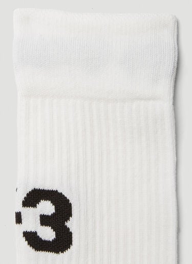 Logo Intarsia Socks Y-3 Logo Intarsia Socks White yyy0349020