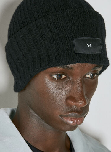 Knit Beanie Hat Y-3 Knit Beanie Hat Black yyy0354026
