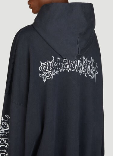 다크웨이브 라지 핏 후드티셔츠 Balenciaga 다크웨이브 라지 핏 후드티셔츠 블랙 bal0355007