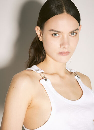 Overall Buckles Tank Top Jean Paul Gaultier Overall Buckles Tank Top White jpg0359002