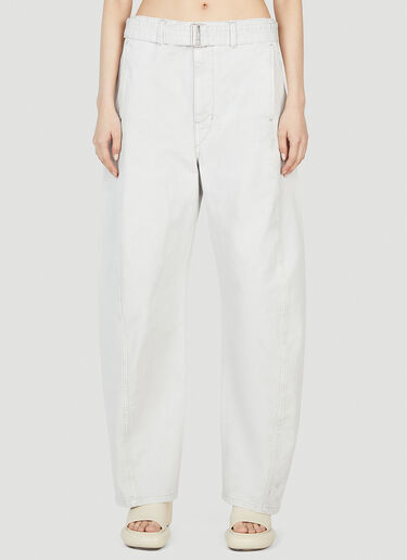 Lemaire Belted Jeans White lem0352003