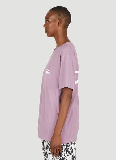 Stüssy Basic Logo Print T-Shirt Purple sts0350025