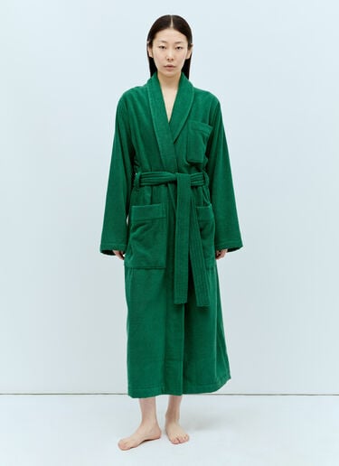 Terrycloth Classic Bathrobe Tekla Terrycloth Classic Bathrobe Green tek0355013