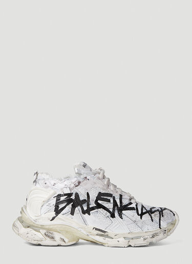 Balenciaga Graffiti Runner Sneakers White bal0152004