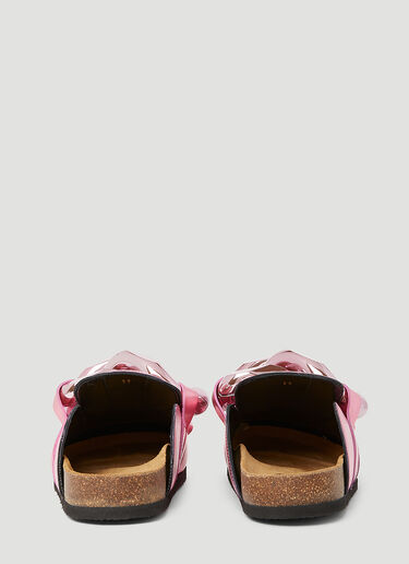 JW Anderson Metallic Chain Loafers Pink jwa0249007