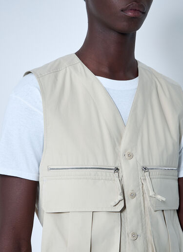 Lemaire Technical Gilet Beige lem0160002