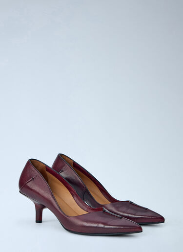 LN-CC® - Capasa Milano: Leather Pointed-Toe Pumps - Bordeaux Capasa Milano Leather Pointed-Toe Pumps Bordeaux cps0266005