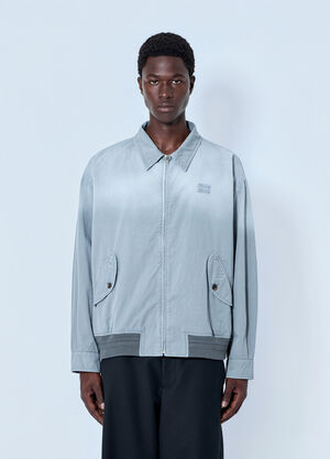 Miu Miu Old Twill Blouson Jacket Grey miu0165001