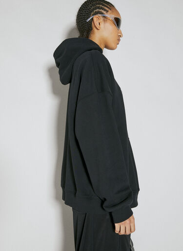 Logo Print Hooded Sweatshirt Balenciaga Logo Print Hooded Sweatshirt Black bal0254021