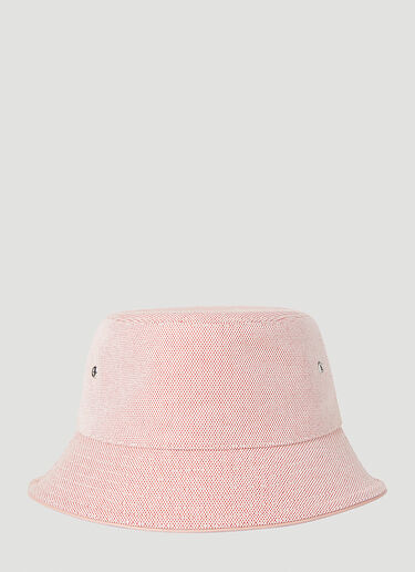Logo Embroidery Bucket Hat Burberry Logo Embroidery Bucket Hat Pink bur0251099