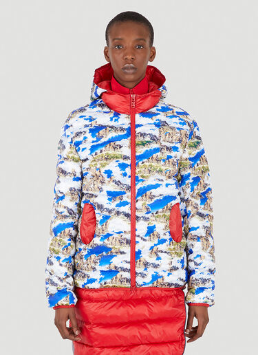 Colmar A.G.E. by Morteza Vaseghi Unisex Landscape Print Padded Jacket Blue cmv0346006