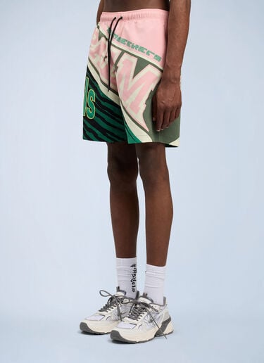 Palm Angels Racing Swimshorts Green pma0164167