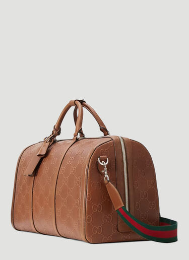 Gucci Monogram Duffle Bag Brown guc0152223