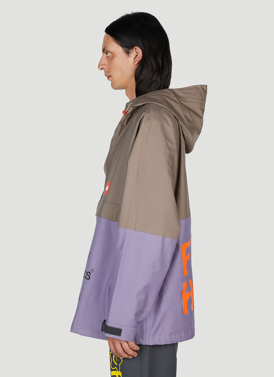 The North Face x Online Ceramics Colour Block Windjammer in Grey